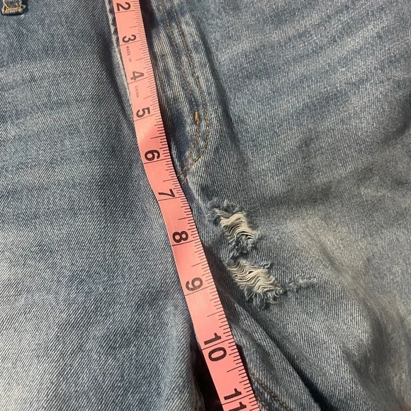 Vervet distressed raw hem wide leg jeans - Picture 5 of 15